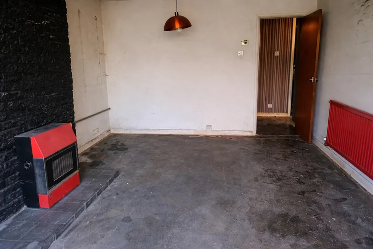 After: same room cleared, Stirling