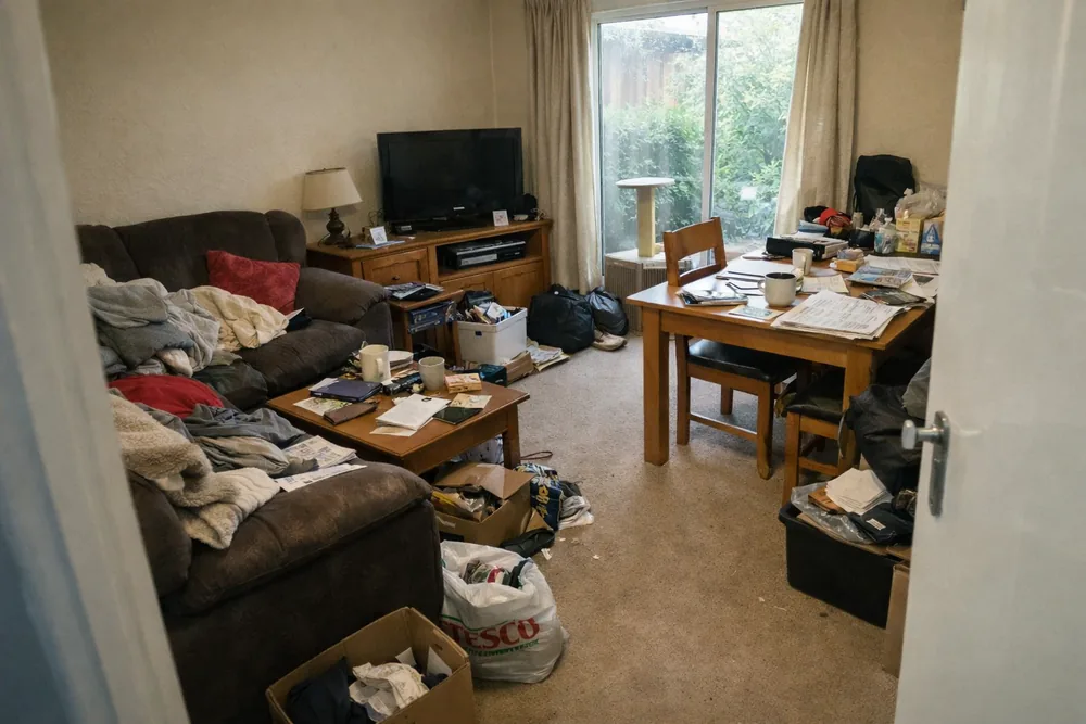 Domestic house clearance — kitchen area