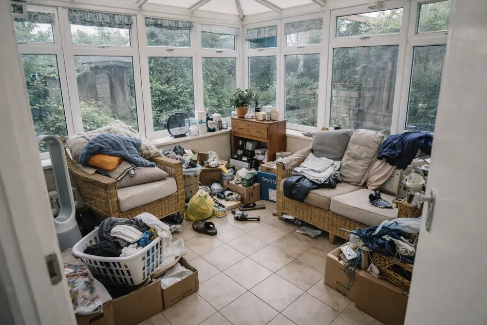 Domestic house clearance — living space